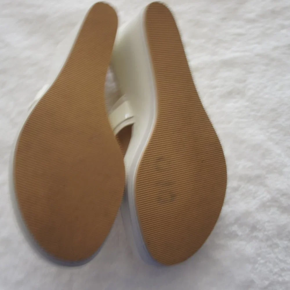 Coach beige cream platform sandals size 10 - Picture 4 of 9